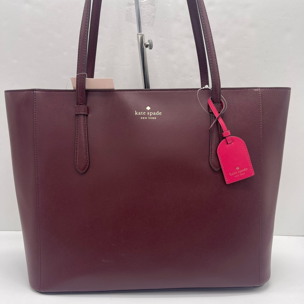 Kate Spade New York SCHUYLER MEDIUM Zip Top TOTE Shoulder Bag 
Cherrywood 
NWT - Picture 7 of 16